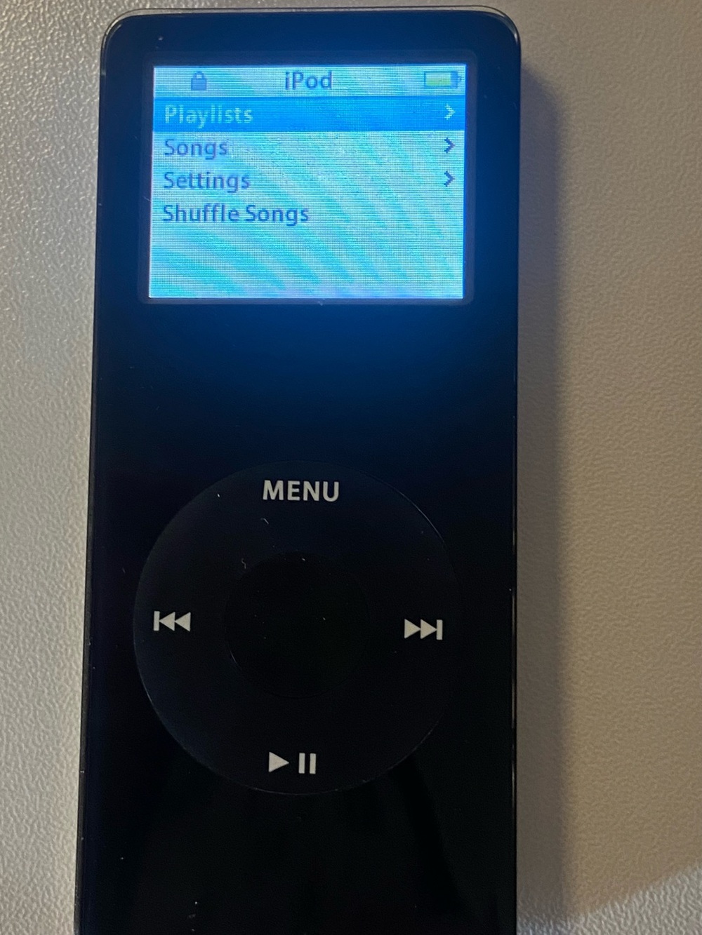 Apple iPod Nano 1st Gen 2GB Black A1137 2005 Tested Powers On Battery Bad